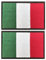 AXEN Italy Flag Patch, Embroidered Italian Flag Tactical Patches Hook and Loop Applique for Military Uniform Tactical Bag Jacket Jeans Hat