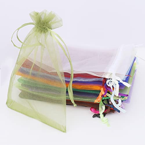 NIANFEN Organzasäckchen, Organzabeutel, Organzasäckchen 7x9cm, Kleine Säckchen zum Befüllen, Organzasäckchen Klein (20 Stück)