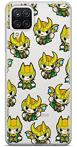 ERT GROUP Handyhülle für Samsung A12 / M12 Original und offiziell Lizenziertes Marvel Muster Loki 003 optimal an die Form des Handy angepasst, teilweise transparent
