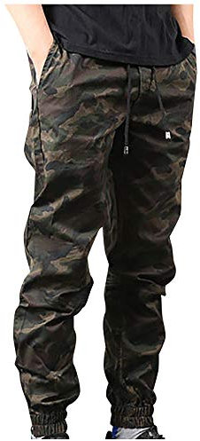 Komiseup Jogginghose Herren Baggy Camouflage Hose Männer Stretch Sweatpants Sporthose Jogginghose Jogger Trainingshose Slim Fit Casual Chino Pants
