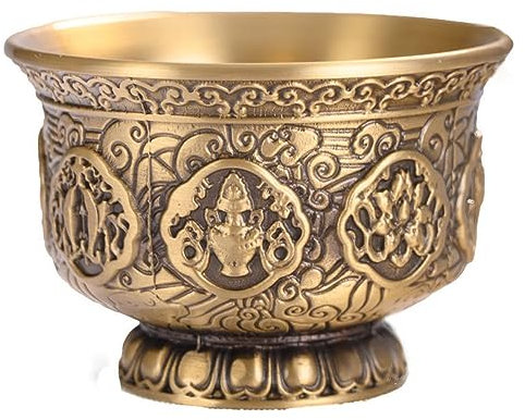 SALFEE Gravur Buddhismus Schale Weihwasser Tasse Buddhistische Schüssel Sammlung