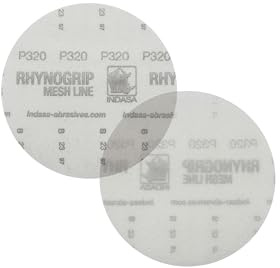INDASA 50 x MESH LINE Ø 150mm Klett (Korn P80) Exzenter Schleifgitter Schleifscheiben - Für alle 150mm Schleifmaschinen geeignet - zum Schleifen von Holz, Spachtel, Lack, Kunststoff