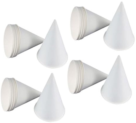 Cabilock 200piezas Copa Descartable De Papel Forma Para Postres y Helados Paquete Para Pudding y Snacks Sin Limpieza Versátiles y Prácticas Para Eventos y Fiestas