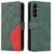 XINNI Cover Protettiva per Samsung Galaxy A25 5G Case, retrò Cellulare Custodia Libro Antiurto in Flip Pelle PU/TPU, Portafoglio Flip Magnetica, Verde