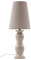 Lucande Tischlampe Lyndorin (Design, Modern) in Creme aus Keramik (1 flammig E27) - Tischleuchte Schreibtischlampe Nachttischlampe Wohnzimmerleuchte