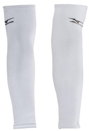 Mizuno Arm Sleeves Mangas de Brazo, Blanco, Talla única para Mujer