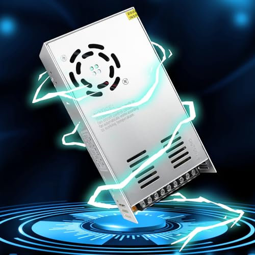 LightingWill 12V 29.1A 350W DC Universal Regulated Switching Power Supply, Converter AC 240V to DC 12V LED Power Adapter Transformer Driver for CCTV, LED Strip light, Radio, Computer Project