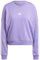 adidas Donna Essentials 3-Stripes French Terry Sweatshirt, Violet Fusion/White, XS