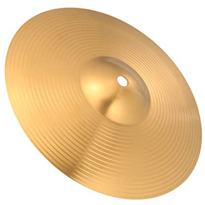 Goldenes Hi Hat Becken aus Legierung für Schlagzeug 1 Stück | Messing Legierung, für Drum Kit, 1stück, Becken Zubehör für Schlagzeuger und Perkussionisten