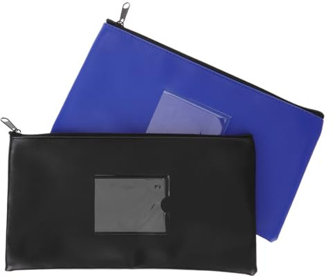 Operitacx Banktasche Pu Reißverschluss Geldtasche Für Bargeld Münzen Und Dokumente Kompakte Und Tragbare Aufbewahrungslösung Für Alltag Und