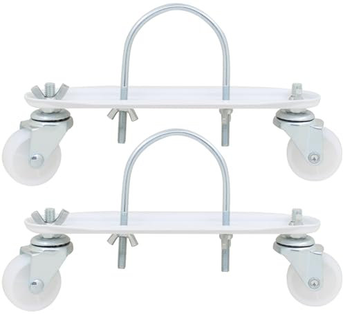 Soporte de polea móvil conveniente, base de marco de calentador eléctrico rotativo de 360 ​​° con ruedas para radiador relleno de aceite