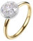 KnSam Gelbgold 585 Hochzeitsband Echtgold Schmuck, Klassiker Pärchen Ringe mit 1ct Moissanit, 14K Gold Verlobungsring, Gr.47 (15.0)