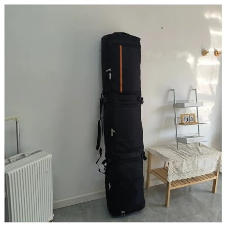 ZRHYRG Snowboard Bag Skitasche mit Rollen, Doppelboardtasche mit separaten Fächern, Skitaschen, Schneeanzugtasche Ski Board Bag(Lavender)