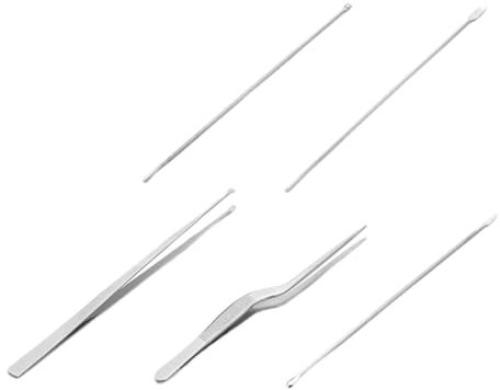 MUCKLILY 5stücke Teiliges Ohrlöffel Edelstahl Ohrenreiniger-werkzeuge Ohrenschmalzlöffel Ohrenschmalzschaufel