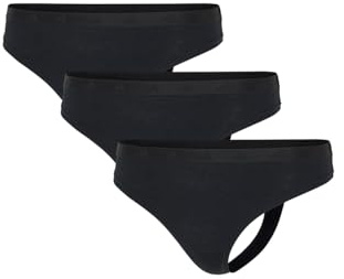 adidas Damen Low Rise Thong (3 Pack) - Sport Active Essentials Cotton - String - Bequeme Unterwäsche