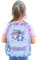 DISNEY Stitch Angel souple SAC À DOS SCOLAIRE pour fille, voyage SPACIEUX, compartiment pour ordinateur portable + PORTE-CLÉS (Bleu Stitch Angel)