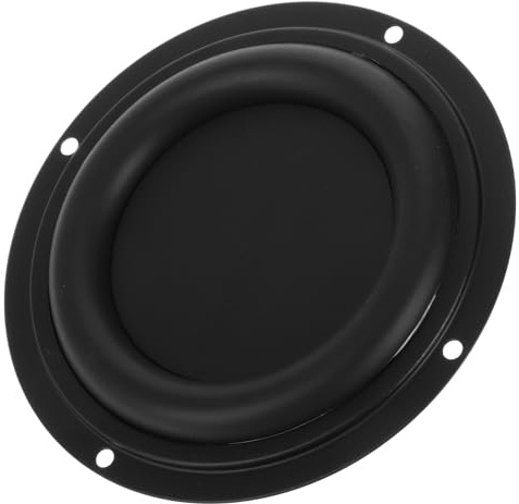 Rubber Car Subwoofer Diaphragm Plate for Speaker Bass | Passive Radiator Membrane, Black Finish, Firm Construction, Intense Bass Vibrations, Versatile Application