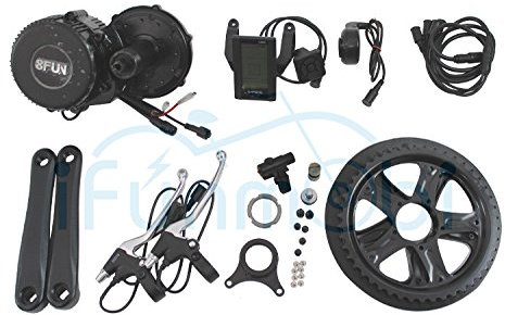 8Fun, Bafang BBS01, kit per bici elettrica, 36 V, 350 W, motore centrale con supporto a pedale, con schermo LCD C965