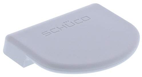 Schüco Balkontürgriff Ziehgriff + ToniTec Schraubenset Terrassentürgriff Lichtgrau (RAL7035)