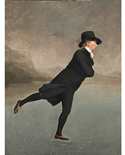 Fine Art Prints Raeburn Skating Minister Duddingston Malerei, großes Wandkunst-Poster, Druck, dickes Papier, 45,7 x 61 cm