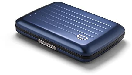 Porte Cartes en Aluminium avec Fermoir en métal, Protection RFID Contre la fraude et la démagnétisation, Portefeuille Compact, modèle Smart Case Oslo
