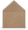 PAPERADO 50 Briefumschläge DIN B6 Kraftpapier - 100 g/m² Kuvert Ohne Fenster 17,8 x 12,5 cm - Umschläge mit Nassklebung spitze Klappe