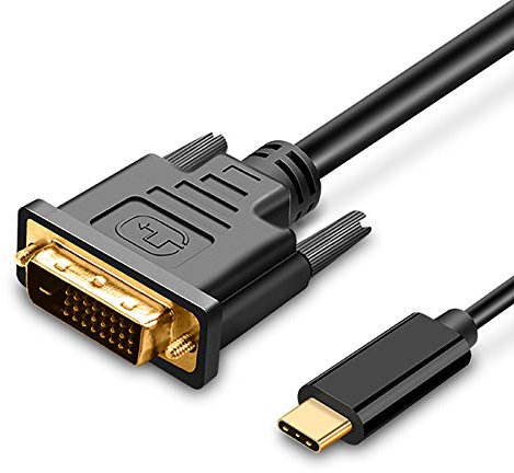 Upgrow USB C to DVI Cable 4K@30Hz 4FT USB Type-C to DVI Male Support 2017-2020 MacBook Pro,Surface Book 2, Dell XPS 13,Galaxy S10