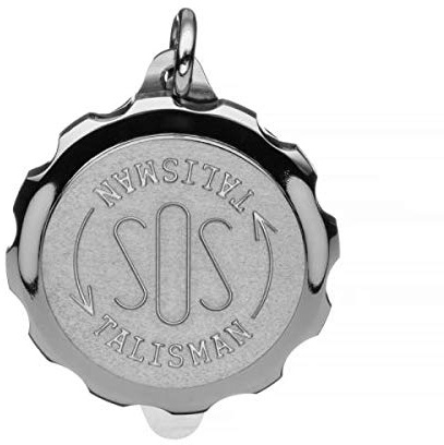 SOS Talisman Anhänger Titan, Notfallkapsel für medizinische Informationen