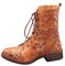 Stivali Donna Boot Bikers Boots Stivaletti Stivali Donna Moda Casual Tacchi Quadrati Scarpe Lunghe alla Caviglia (37,Arancia)