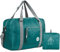 WANDF Handgepäck Tasche für Flugzeug Reisetasche Klein Faltbare Handgepäck Koffer Sporttasche Krankenhaustasche Weekendertasche (Dunkelgrün mit Schultergurt 40L)