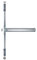 Serrure antipanique 3 points Oltre Push noir 9005