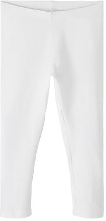 NAME IT Mädchen Nkfvivian Ff Noos Capri Leggings, Bright White, 146 EU