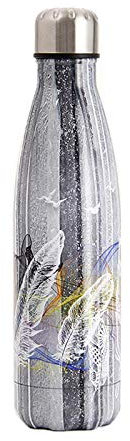 Thermos in acciaio inossidabile isolato sottovuoto Serie bianca Sport Comoda tazza isolante Tazza d'acqua in acciaio inossidabile alla moda Tazza monostrato Isolamento regalo Tazza d'acqua Bottiglia d