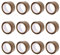 FYBR TAPEMAXX PLUS 12 Rollen starkes Paketklebeband leise Paketband Packband Packing Tape Klebeband Paket Packetbandrolle Verpackungsband 48mm x 66m braun