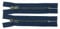2 Reißverschlüsse Metall für Jeans 14 cm dunkelblau altmessing