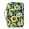 BSTKEY 300 Slots Pencil Case Pencil Wrap for Colored Pencils, Large Capacity Pencil Holder Pen Pouch Bag Stationery Organizer Case, Sunflower Pattern (No Pencils)