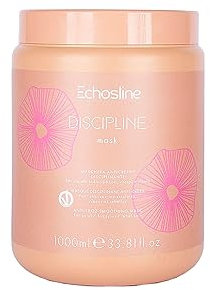 ECHOSLINE Discipline Mask Anti-Frizz Smoothing Mask - Echosline Diszipline Mask für widerspenstiges Haar krauses und rebellisches Haar, 1000 ml
