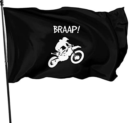 Flagge 90X150cm Dirt Bike - Motocross Fahnen Wetterfeste Gartenflagge Doppelt Genäht Garten Fahnen Für Garten Feiertage Home