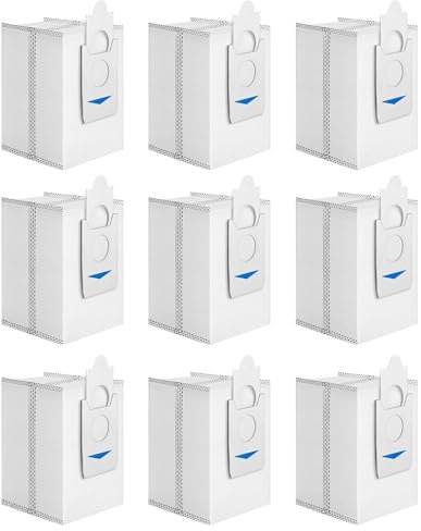 Neutop Replacement Disposable Dust Bags Compatible with Ecovacs Deebot X2 OMNI, X5 PRO OMNI, T30S PRO, Robot Vacuum, 9-Pack.