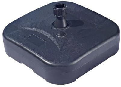 Marbueno Base para Sombrilla Negro Plástico 45 x 14 x 45 cm