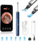 Qimic Otoscopio, Pulisci Orecchie con Telecamera 1080P, Endoscopio per Orecchio con Pinzette, Supporto per otoscopio Foto e video, Pulizia Orecchie Otoscopio per iPhone, iPad e Android, Blu