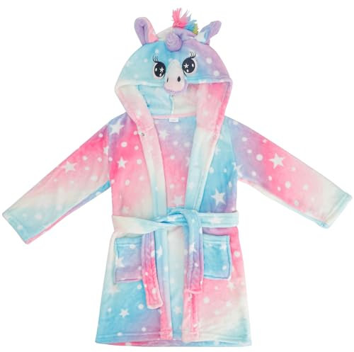 KAKU NANU Vestaglia Unicorno Accappatoio Bambina Vestaglia Ragazza Pile 6 7 Anni Unicorno Bambina Regalo