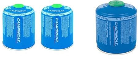 Campingaz - Cartouche de Gaz à Valve CV 470 Plus, pour Réchauds & Cartouche de Gaz à Valve CV 300 Plus, pour Réchauds Cartouche Compacte et refermable