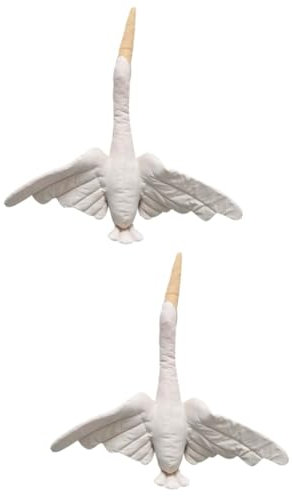 Abaodam Kinder Puppe 2 Stück Plüschtier Cartoon Schwan Spielzeug Kinderzimmer Zimmerdekoration Nordische Wanddekoration Raumdekoration Cartoon Schwan Schwanenkissen