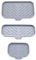 Pylorixz 3 Pièces Comptoir en Silicone Sec Tapis de Salle de Bain Porte-Savon Nouveau Porte-Savon de Cuisine Amélioré