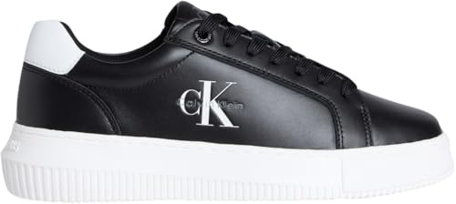 Calvin Klein Damen Chunky Cupsole Mono LTH Wn Yw0yw01872 Low-Top, Schwarz, Hellweiß, 39.5 EU