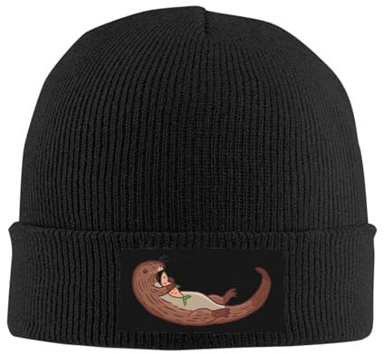 Winter Thermomützen Bank Biber Fisch Süß, Beanie Slouch Beanie Strickmütze Klassische Strickmützen Für Damen Skifahren Skating