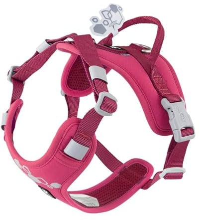 Hurtta Weekend Warrior II ECO Dog Harness (Ruby, Pink, 55-70 cm)