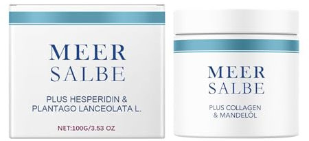 Meer Salbe Plus, 100g Meersalbe gegen Hände und Nägel behandeln, Feuchtigkeitspflege Gesicht Meercream, Befeuchtet Reibeisen und trockene Haut