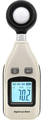 Luxmetro, Misuratore luminoso 20-20000 lux lumens digital light meter USB Strumento di misurazione, misuratore di illuminazione digitale del misuratore di luce del misuratore della temperatura dell'am